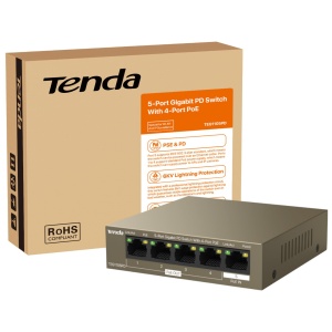 Switch PoE Tenda TEG1105PD, 5-Port Gigabit, Fara Alimentare Externa - Img 8