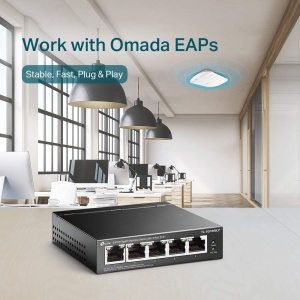 Switch PoE TP-Link TL-SG1005LP, 5-Porturi Gigabit, 4 Porturi PoE, 40W - Img 5