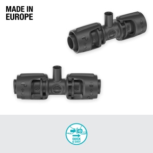 T-Model Gardena pentru Spruhdusen 13 mm, 5 buc, Conectare rapida - Img 2