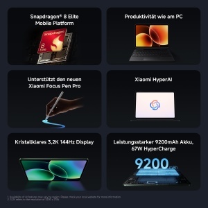 Tableta Xiaomi Pad 8 Pro, 11.2 inch, 8GB RAM, 256GB stocare, gri - Img 2