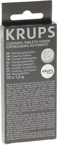 Tablete de curatare Krups XS3000 pentru espressoare, 10 bucati, igienice