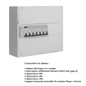 Tabloul electric Siemens, 1 retea, 13 module, 6 intrerupatoare de circuit, 1 intrerupator diferential - Img 5