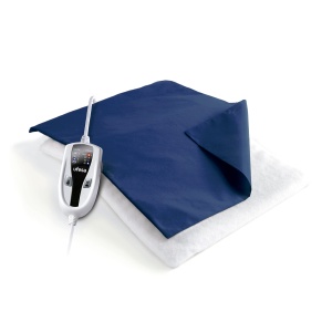 Tampon termic electric Ufesa Flexy Heat N2 46 x 34 cm 100 W 4 setari de temperatura cronometru oprire automata capac textil albastru