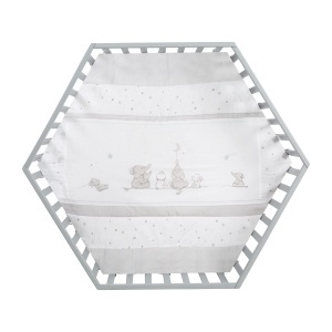 Tarc de joaca hexagonal din lemn Roba, cu inaltime reglabila, culoare taupe - Img 3