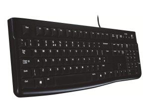 Tastatura cablata Logitech K120 pentru Windows si Linux, design ergonomic, rezistenta la stropire