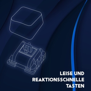 Tastatura ergonomica pentru jocuri DR1TECH Puma cu iluminare de fundal LED pentru PC/PS4 - 104 taste cu rollover cu 6 taste - Tastatura USB cu cablu (QWERTY International Layout) - Img 5