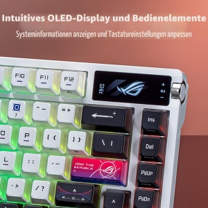 Tastatura Gaming ASUS ROG Azoth X, 75, Switch-uri ROG NX Snow V2, RGB, Alb - Img 3