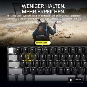 Tastatura Gaming Corsair Clipper PRO MINI 60, IP57, Neagra - Img 6