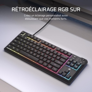 Tastatura Gaming Corsair K55 Core TKL RGB, Tenkeyless, Negru, 8 Zone RGB - Img 6