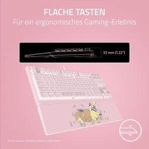 Tastatura Gaming Razer Ornata V3 TKL Pikachu Eevee, Iluminare Chroma, Ergonomica - Img 2