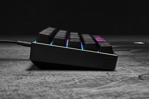 Tastatura mecanica de gaming Corsair K65 RGB Mini, 60, Cherry MX Red, Negru - Img 2