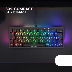 Tastatura mecanica Mars Gaming MKMINIPRO, 60, RGB, neagra - Img 2