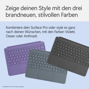 Tastatura Microsoft Surface Pro 12 - QWERTZ, cu iluminare, culoare Anthrazit - Img 3