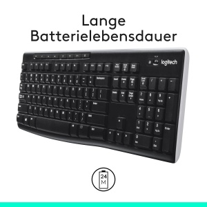 Tastatura wireless Logitech K270, standard, 2.4 GHz, spritzwasserfest - Img 3