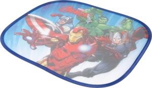 TataWay - Copertina laterala Marvel Avengers | Perdele auto cu protectie UV 44 x 35 cm | Supereroii Iron Man, Thor, Hulk, Captain America | Accesoriu cu ventuza, poliester - Img 8