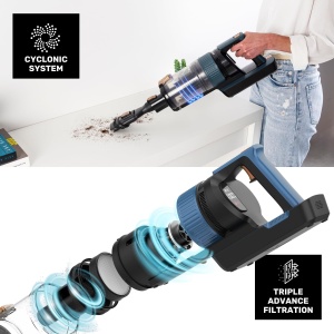 Taurus Homeland Ultimate HVCA7295B, Aspirator pentru matura, plastic metalic, 150 W | Digital - Img 6