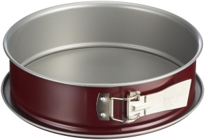 Tava de copt Dr. Oetker Back-Liebe Bicolor 26 cm, culoare rosu inchis, cu fund din material antiaderent