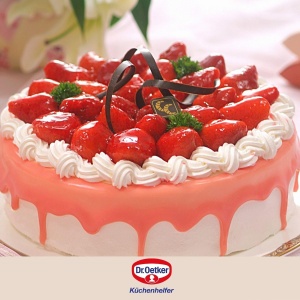 Tava de copt Dr. Oetker Back-Liebe Emaille 28 cm, rezistenta la caldura, culoare albastra - Img 2