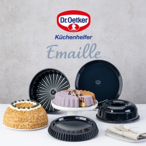 Tava de copt Dr. Oetker Charlottenform, 28 cm, emaille premium, ozean albastru - Img 7