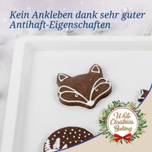 Tava de copt Dr. Oetker White Christmas Baking, 42 x 32 cm, antiaderenta, design de iarna - Img 5