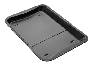 Tava de copt extensibila Zenker Black Metallic, 34,5-52 x 33 cm, antiaderenta