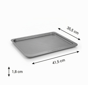 Tava de copt Tescoma COMPACT 41,5 x 35,5 cm, design ergonomic, antiaderent - Img 2