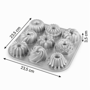Tava de copt Tescoma pentru 9 Mini-Cupcake-uri, Antiaderenta, Din aliaj metalic - Img 5