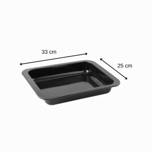 Tava de copt Zenker SPECIAL COOKING, 33 x 5 x 25 cm, Emaille, Negru - Img 3