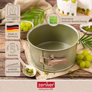 Tava de copt Zenker Springform 18 cm, antiaderenta, verde, inalta - Img 3