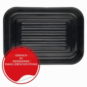Tava de cuptor Russell Hobbs CW11431 Romano 42cm, emailiata, neagra, rezistenta la 230C - Img 7