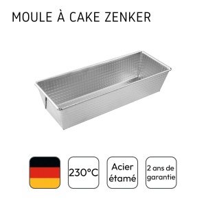 Tava de paine Zenker, tava de tort rege pentru paine si prajituri delicioase, tava de copt din tabla, potrivita pentru cuptoare electrice si pe gaz, (culoare: argintiu), cantitate: 1 bucata - Img 3