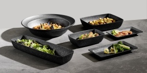 Tava din aluminiu APS 30505, 32,5 x 17,6 cm, Antihaft, Negru-Silver - Img 3