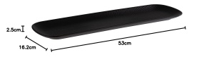 Tava GN 24 APS 85275, 53 x 16,2 cm, in culoare neagra - Img 9