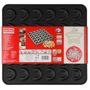 Tava pentru Biscuiti Zenker 30er Vanillekipferl, Negru, Antiadherenta - Img 9