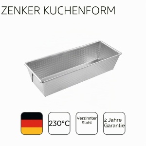 Tava pentru cozonac Zenker 6813, 25 cm, argintie, din otel aliat - Img 3