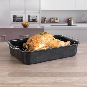 Tava pentru cuptor Russell Hobbs CW9161 Romano, 34cm, Emaille, Antiaderenta - Img 6