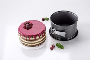 Tava pentru tort Dr. Oetker Springform 18 cm, antiaderenta, neagra, inalta - Img 2