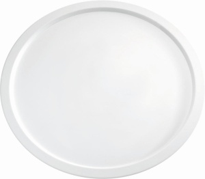 Tavita de servire APS 83869, 38 cm, 2.5 cm, melamin, alba