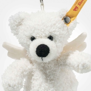Teddy Bear Steiff Lotte 12cm alb cu aripi de inger, jucarie din plus - Img 4