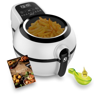Tefal Actifry Genius Snaking FZ761015 Friteuza fara ulei, 1,2 kg, cu 9 programe automate si accesorii pentru gustari, touchpad intuitiv si carte de retete, se poate folosi de vase, negru - Img 1