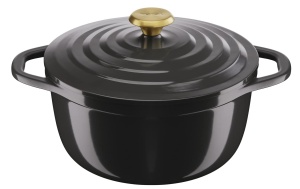 Tefal Air E2554604 Oala din aluminiu turnat 24 cm antiaderenta cu capac gri