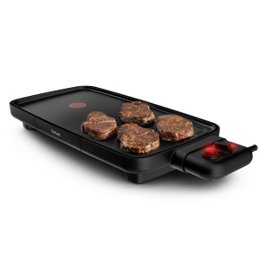 Tefal CB6428 Booster Plancha electrique Gratar de masa, Aluminiu, Negru