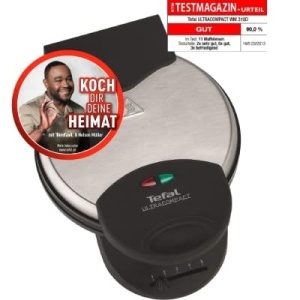 Tefal Herzwaffeleisen WM310D Aparat de Wafe Negru 1000W cu Reglare Temperatura - Img 2