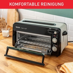 Tefal Retro Toast n Grill TL6008 Toaster si Mini-Cuptor 2-in-1 1300W NegruAlu Mat - Img 3