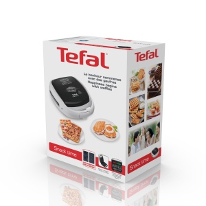 TEFAL SW341112 Snack Time Happiness Waffle Croque, jocuri cu farfurii incluse, indicator luminos, blocare maner, depozitare verticala - Img 3