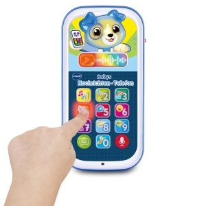 Telefon de jucarie VTech pentru bebelusi, cu 10 butoane luminoase si inregistrare vocala - Img 3