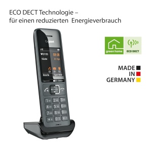Telefon DECT Gigaset COMFORT 520HX cu ladeschala, design elegant, culoare titanium-negru - Img 5
