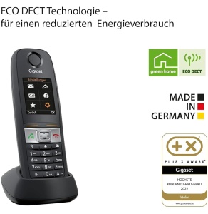 Telefon DECT Gigaset E630 - Robust, IP65, Vibratii, Negru - Img 5
