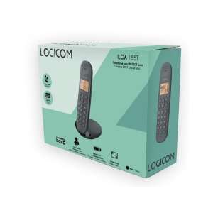 Telefon DECT Logicom ILOA 155T cu Anunt de Apel, 15 Min, Negru - Img 7