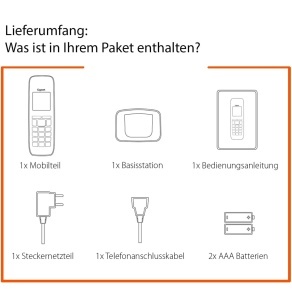 Telefon fara fir Gigaset Pure 220A Anrufbeantworter Call-Block 80 contacte Negru - Img 6
